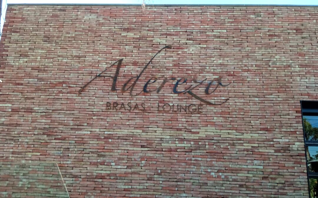 Rótulo de chapa acero corten